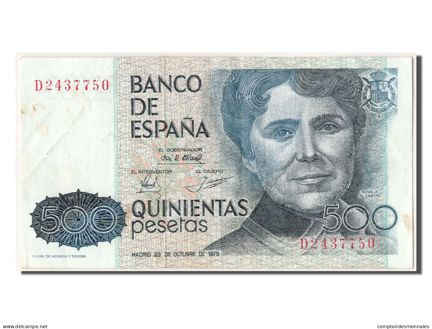 Billet, Espagne, 500 Pesetas, 1979, 1979-10-23, TTB+ - [ 4] 1975-…: Juan Carlos I.