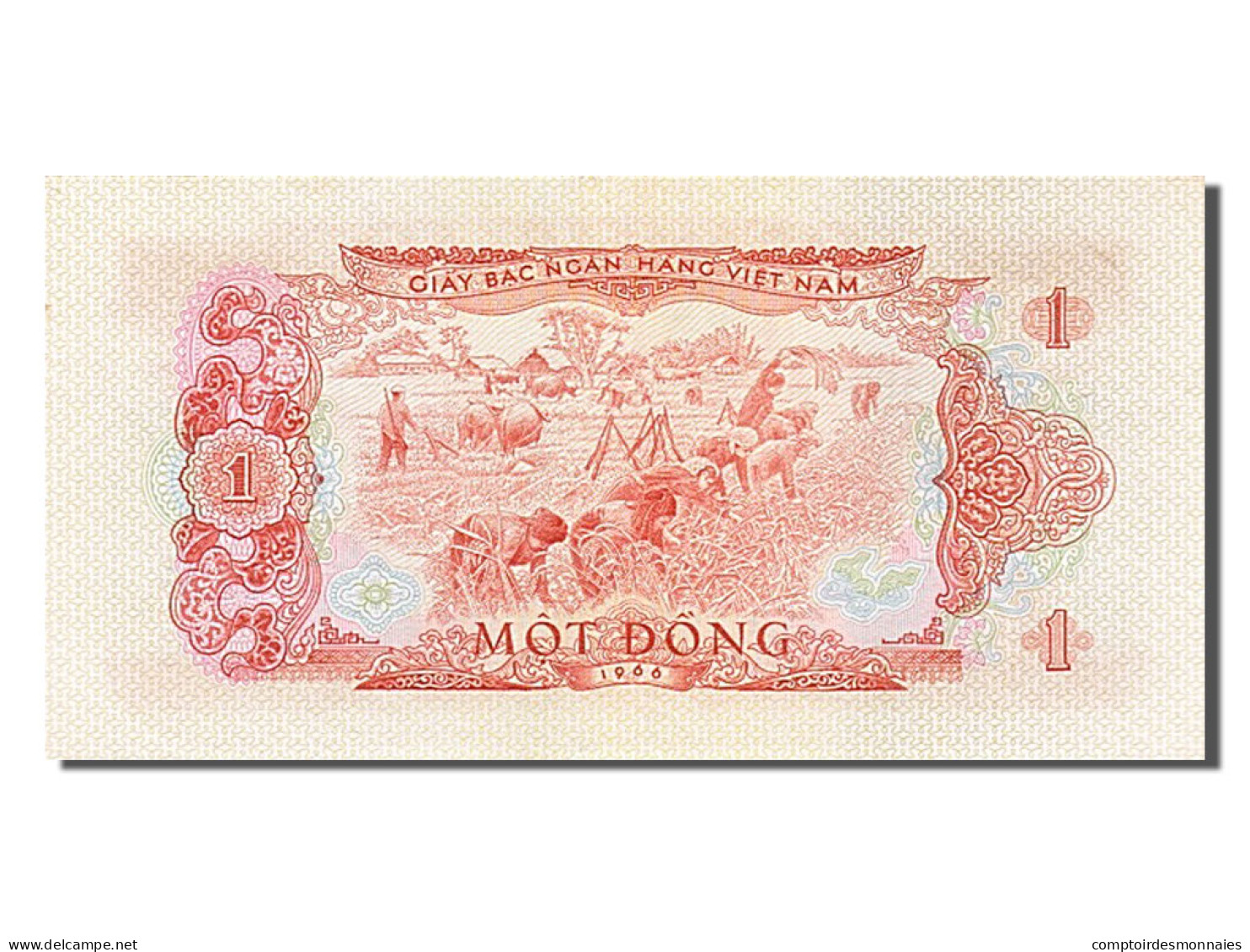 Billet, South Viet Nam, 1 D<ox>ng, 1966, NEUF - Vietnam