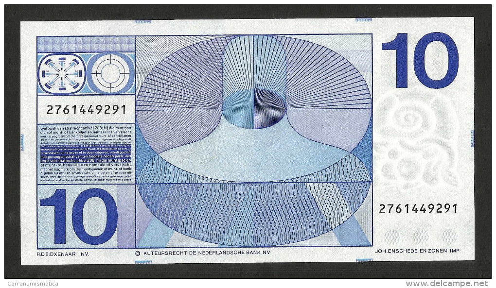 [NC] PAYS - BAS / NETHERLANDS / OLANDA - 10 GULDEN  (1968) - AUNC - 10 Gulden