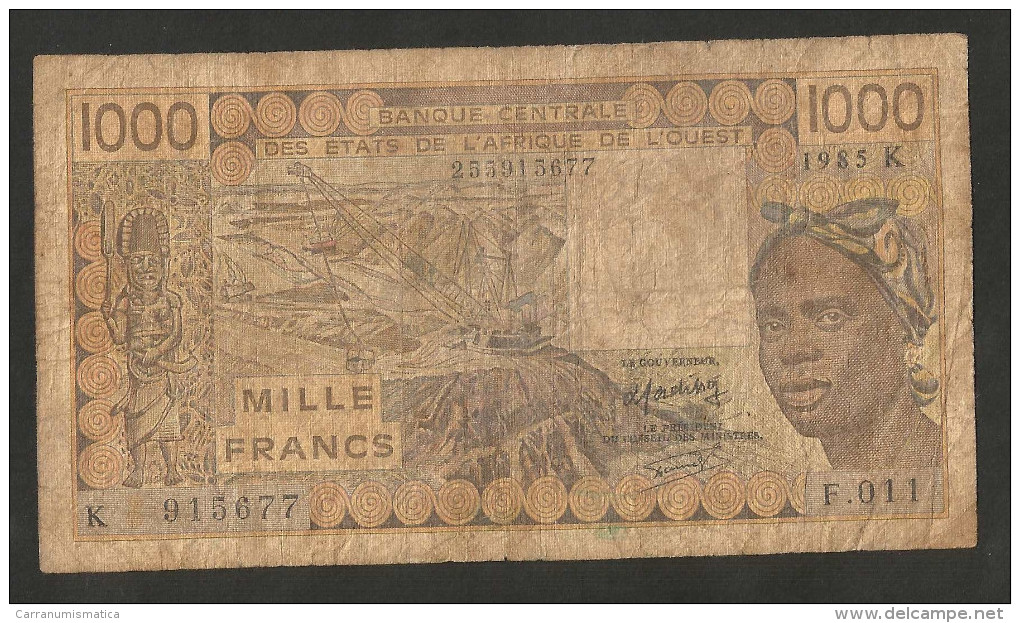 WEST AFRICAN STATES - 1000 FRANCS (1985) - BANQUE CENTRALE Des ETATS De L' AFRIQUE De L' OUEST - États D'Afrique De L'Ouest