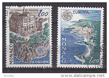 Q6946 - MONACO Yv N°1139/40 - Usados