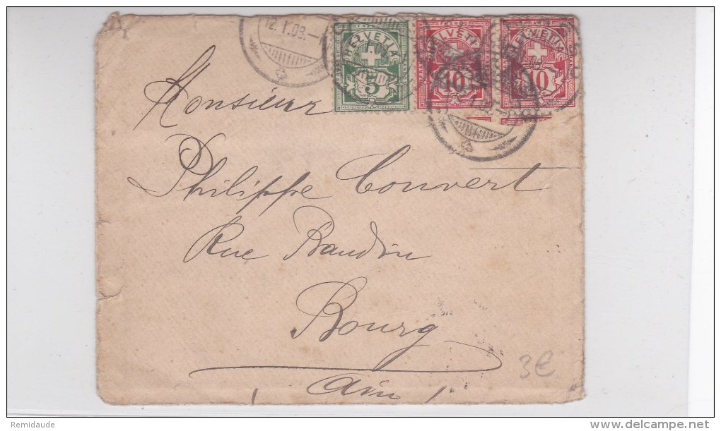 SUISSE - 1908 - ENVELOPPE De CHIASSO - Covers & Documents