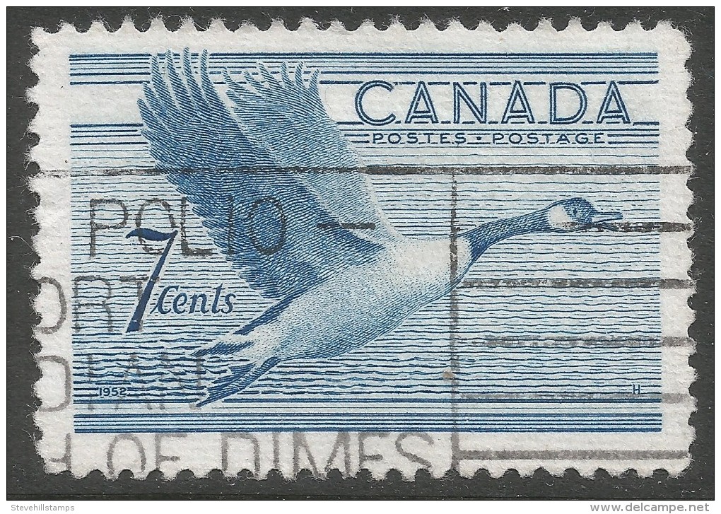 Canada. 1952 Canada Goose. 7c Used. SG 443 - Used Stamps