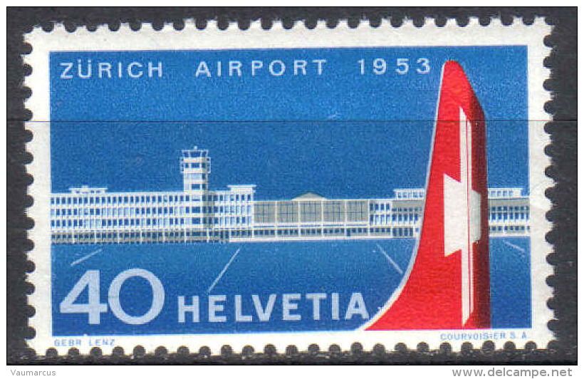 Zu 313 / Mi 585 / YT 536 Aviation Inauguration AEROPORT KLOTEN ** / MNH SBK 9,- - Neufs