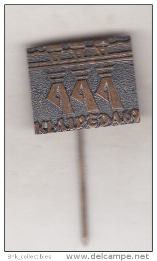 USSR Lithuania Old Pin Badge - Cities  - Klaipeda - Cities