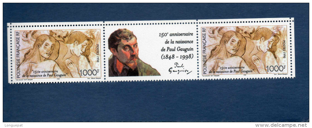 POLYNESIE Française : Paul GAUGUIN (peintre) : Monotype "Les Amants" -150 Ans De Sa Naiassance - Art - Peinture - - Nuevos