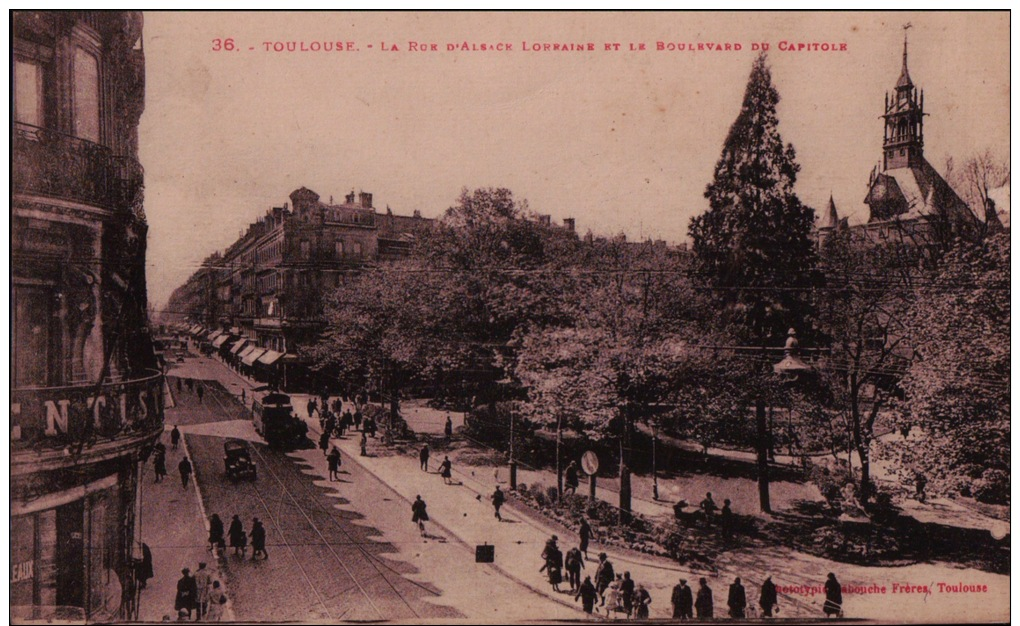 31  - Haute Garonne - Toulouse - La Rue D'Alsace Lorraine Et Le Boulevard Du Capitole  -  31sc4 - Toulouse