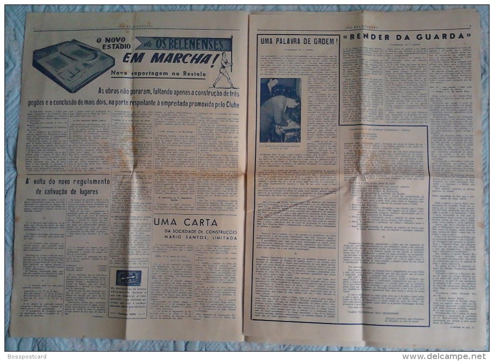 Lisboa - Jornal "Os Belenenses" Nº 66 De 8 De Abril De 1955. Futebol (5 Scans) - Magazines