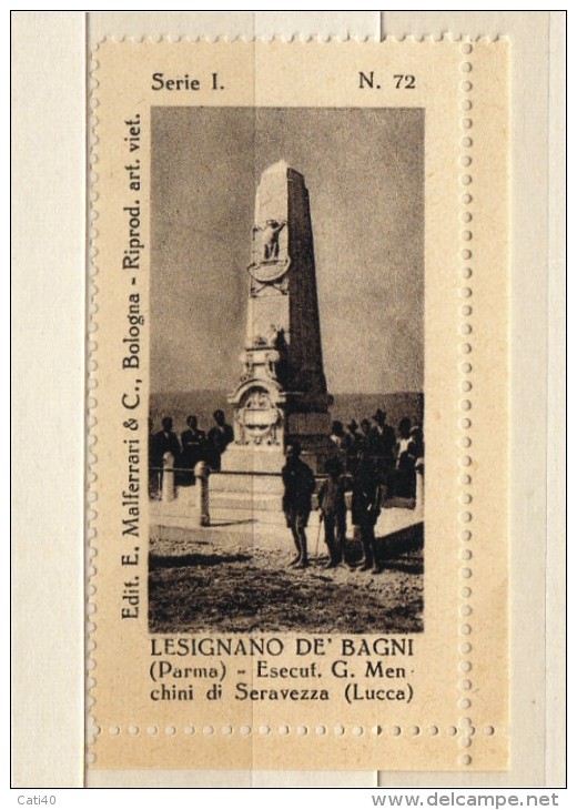 LESIGNANO DE'BAGNI   PARMA   -  MONUMENTO AI CADUTI DELLA GRANDE GUERRA - ERINNOFILO - Erinnofilia