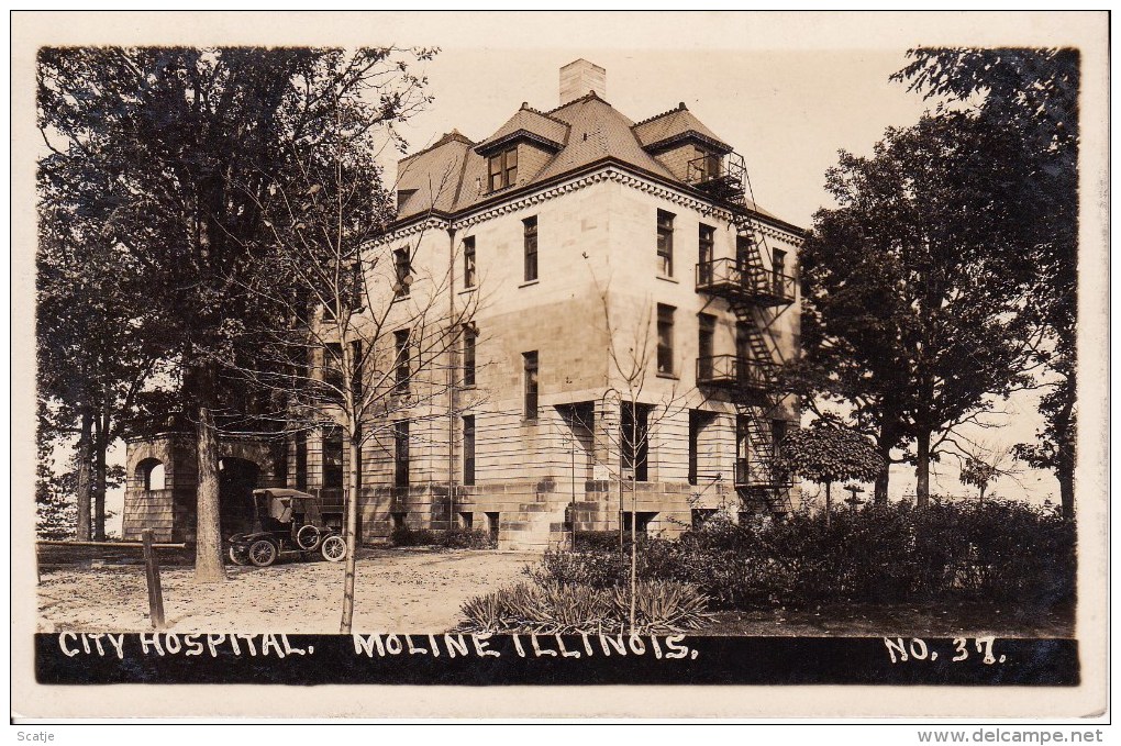 City  Hospital.    Moline Illinois,   1911 - Autres & Non Classés