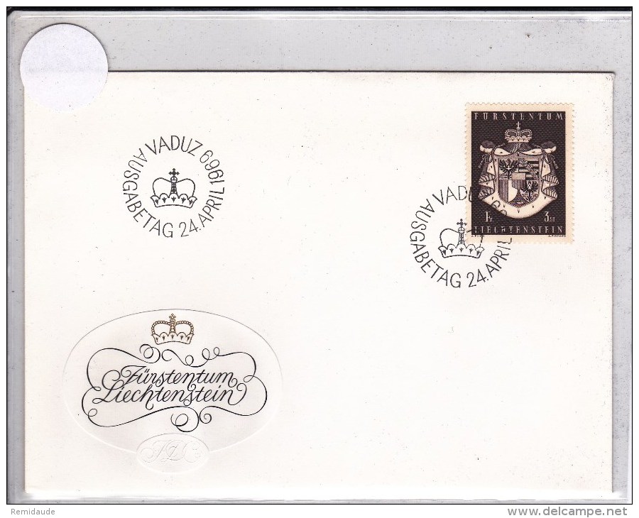 LIECHTENSTEIN - 1969 - ENVELOPPE FDC - FDC