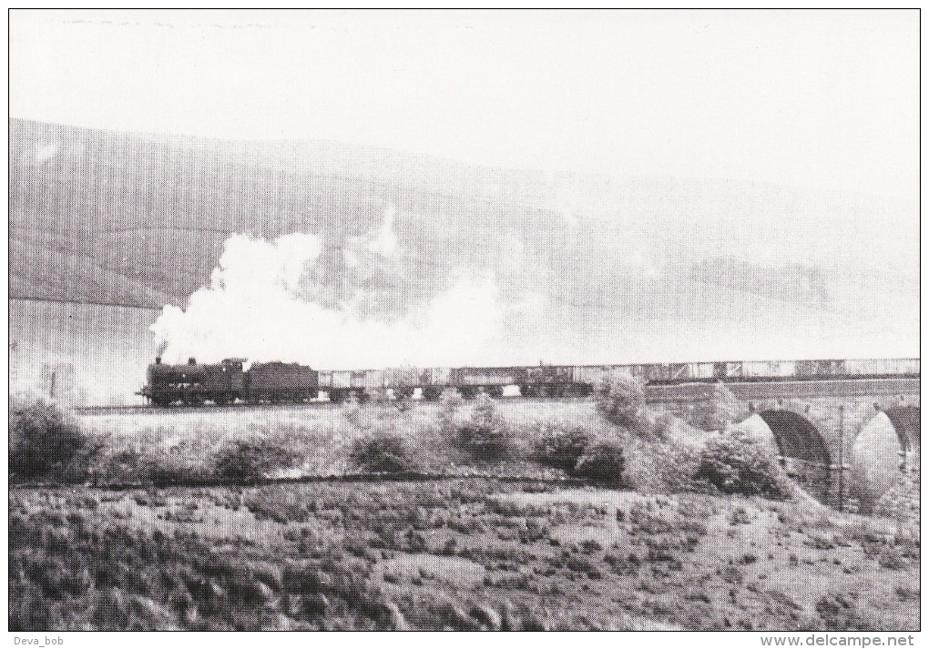 Railway Photo Card Southbound Freight At DENT HEAD VIADUCT 1962 LMS 0-6-0 Loco - Other & Unclassified