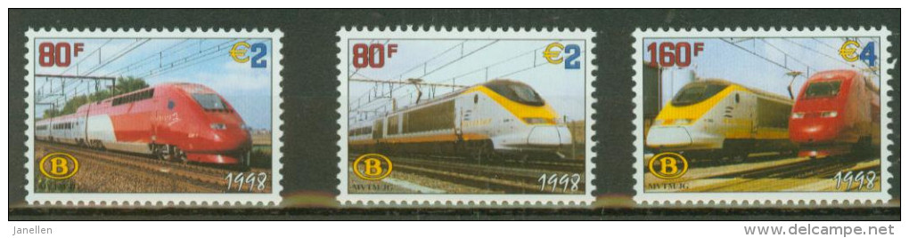 TRV 6/8 XX Eurostar En Thalys (minder Dan Uitgifteprijs !) - 1996-2013 Vignetten [TRV]