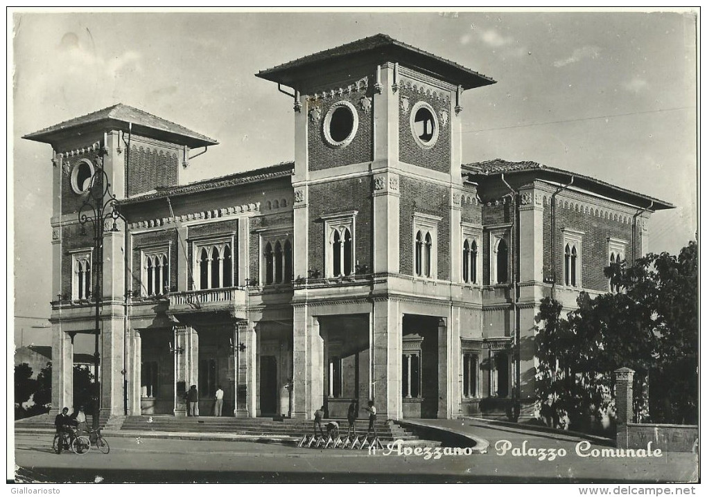 AVEZZANO - PALAZZO COMUNALE - FG - VIAGGIATA - - Avezzano