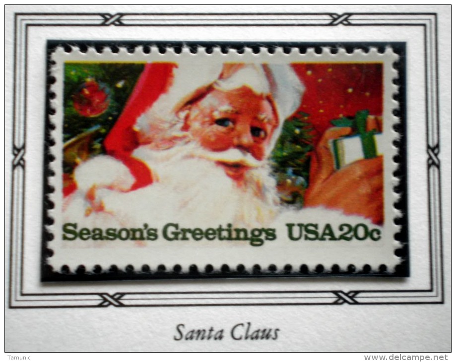 UNITED STATES USA  CHRISTMAS SANTA CLAUS  20 C 1983 MNH - Unused Stamps