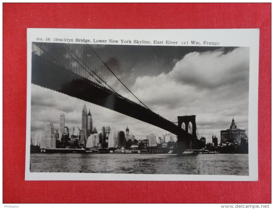 New York > New York City > Manhattan   RPPC  Brooklyn Bridge -----ref 1172 - Manhattan
