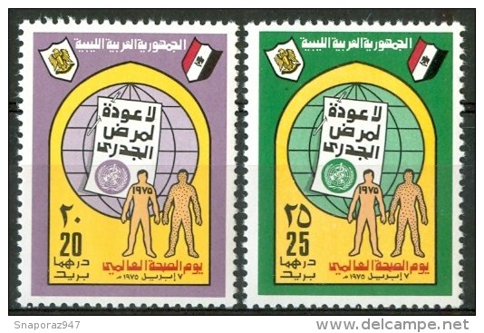 1975 Libia Libya Giornata Della Sanità Set MNH** - OMS