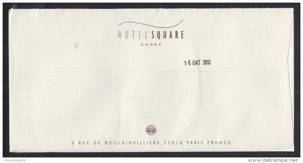 2013 - FRANCE - Cover Hôtel "Square" - Y&T 858 (A)[Marianne Ciappa-Kawena] + WISSOUS PARIS SUD PIC - 2013-2018 Marianne (Ciappa-Kawena)