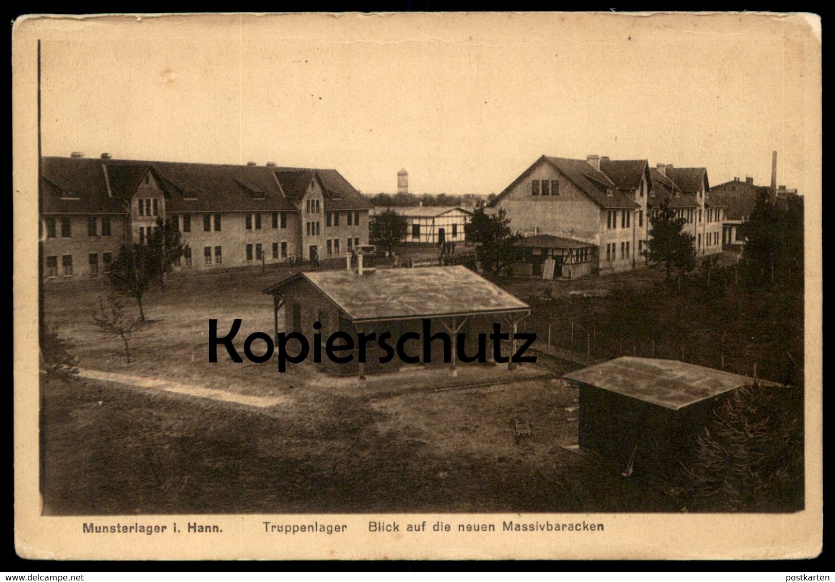 ALTE POSTKARTE MUNSTERLAGER IN HANNOVER TRUPPENLAGER BLICK AUF DIE NEUEN MASSIVBARACKEN MUNSTER NIEDERSACHSEN Lager Cpa - Munster