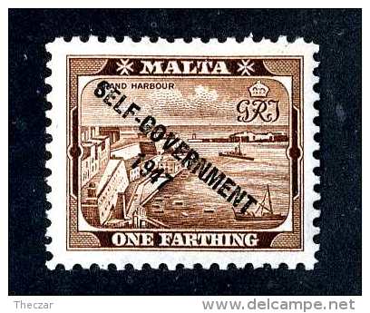 1128  Malta 1948  Scott #208 Vlh M*  Offers Welcome! - Malte (...-1964)