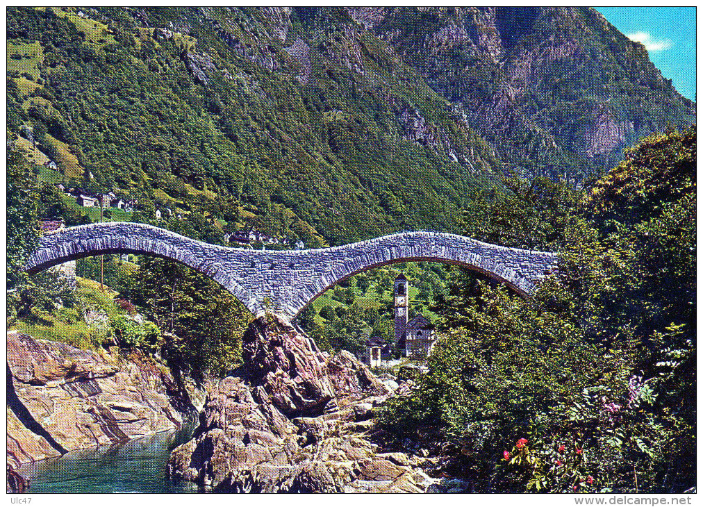 - SUISSE - LAVERTEZZO. - Ponte Dei Salti - Scan Verso - - Lavertezzo 