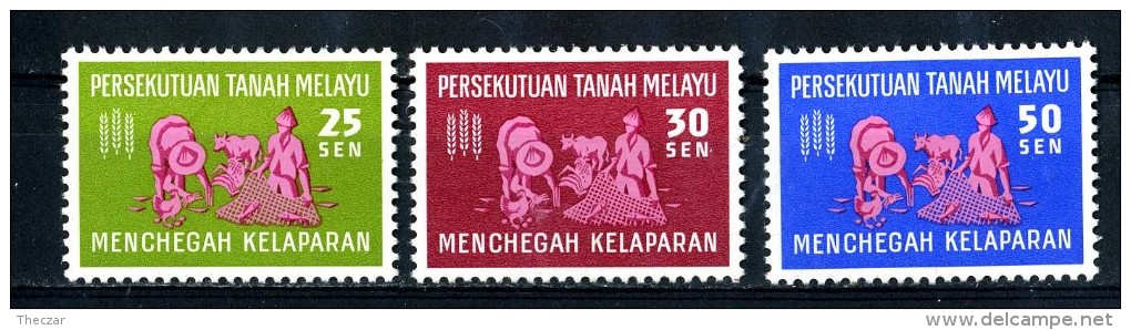 1134  Malaya 1963  Scott #111-13 Vlh  M*  Offers Welcome! - Malaya (British Military Administration)