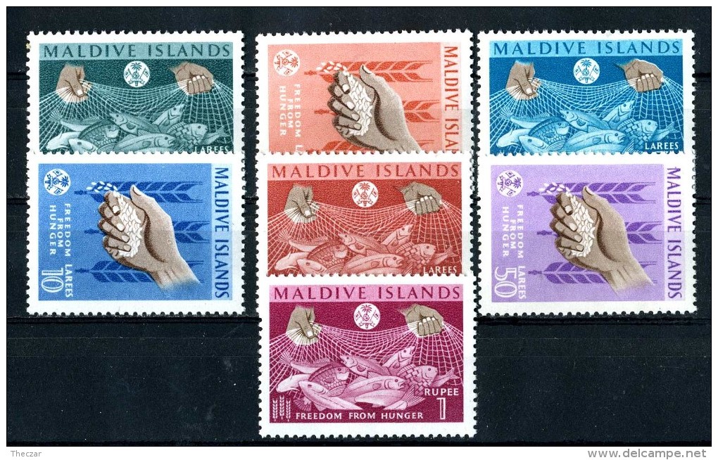 1140  Maldive Is 1963  Scott #117-23  Vlh M*  Offers Welcome! - Maldive (...-1965)