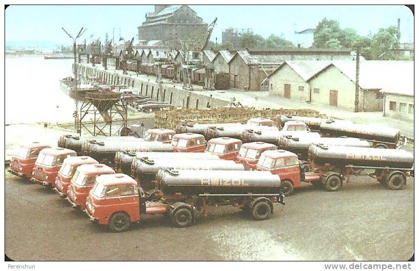 CAMION TRUCK CSEPEL 705 IKARUS FRIGOTRANSPORT EPFU RAIL RAILWAY RAILROAD TRAIN BRIDGE CALENDAR * MMN 0139-0148 * Hungary