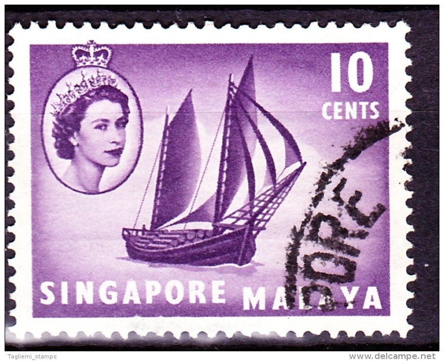 Singapore, 1955, SG 44, Used - Singapour (...-1959)