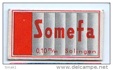 RAZOR BLADE RASIERKLINGE SOMEFA SOLINGEN 0.10 M/m - Lames De Rasoir