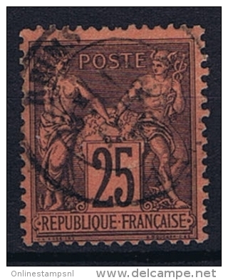 France Yv. Nr 91 Obl/used Type II - 1876-1898 Sage (Tipo II)