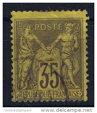 France Yv. Nr 93 Obl/used Type II - 1876-1898 Sage (Tipo II)