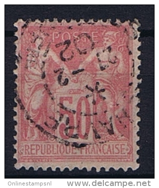 France Yv. Nr 104 Obl/used Type III - 1898-1900 Sage (Type III)