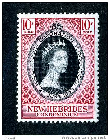 1163  New Hebrides  1953  Scott #77  M*  Offers Welcome! - Nuovi