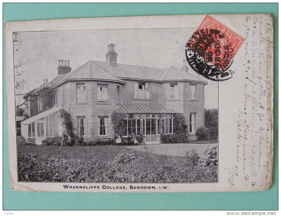 CPA Sandown / Isle Of Wight (England / Royaume-Uni) - Wharncliffe College 1908 - Sandown