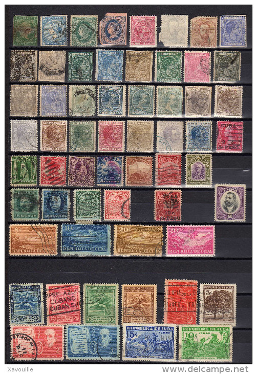 Cuba - Lot De 93 Timbres Classiques - Collections, Lots & Séries