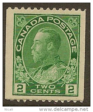 CANADA 1922 2c Green P12 X Imperf SG 262 HM #AW35 - Coil Stamps