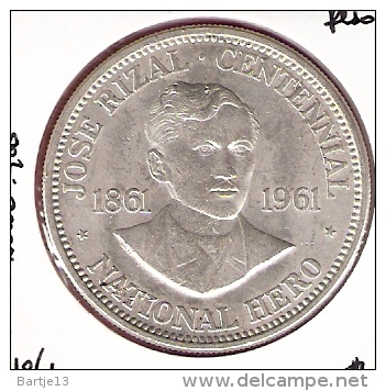 FILIPPIJNEN PESO 1961 AG UNC TYPE COIN - Philippines