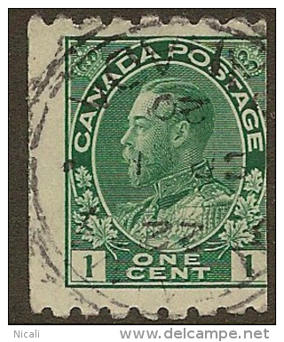 CANADA 1912 1c Green P8 X Imperf SG 224a U #AW32 - Francobolli In Bobina