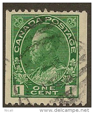 CANADA 1912 1c Blue-green P12 X Imperf SG 217 U #AW36 - Roulettes