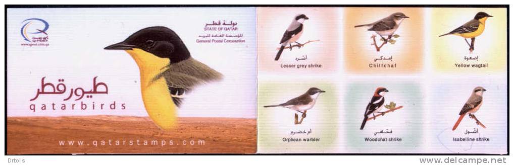 QATAR / 2009 / BIRDS / VOGEL / 12 MNH STAMPS + MS / 9 SCANS .