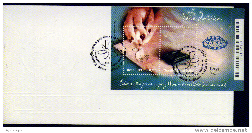 Brasil 1999 BF108 FDC Upaep Educacion Para La Paz. Un Nuevo Milenio Sin Armas. - FDC