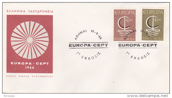 Greece 1966 Europa FDC - 1966