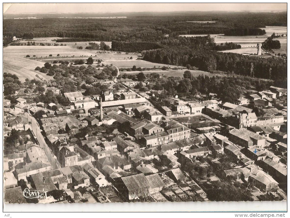 @ CPSM PAS COURANTE VUE GENERALE AERIENNE GIVRY EN ARGONNE 51 MARNE - Givry En Argonne