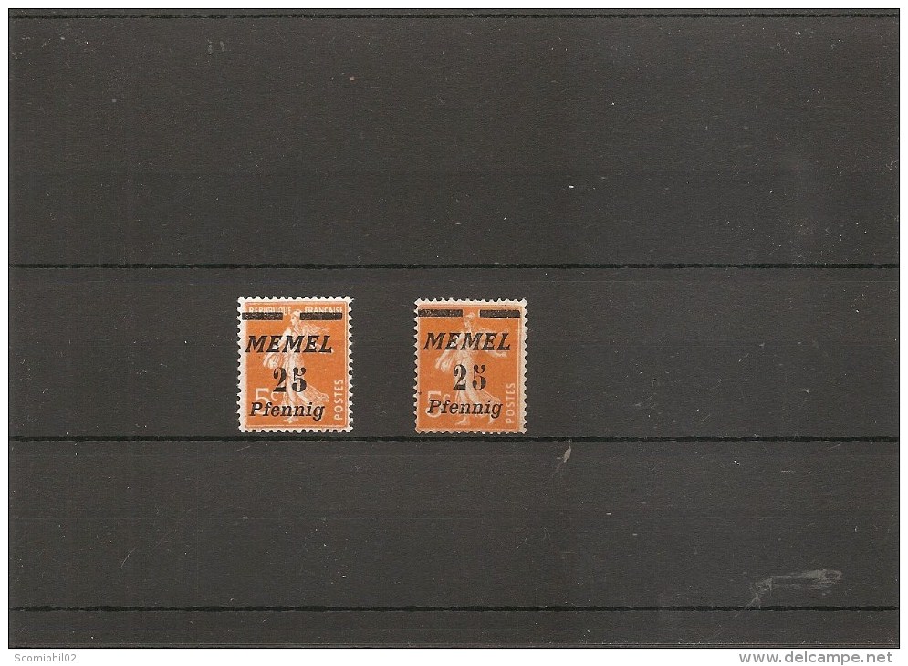 Memel ( 51 X -MH- Curiosité: Surcharge Déplacée à Voir) - Unused Stamps