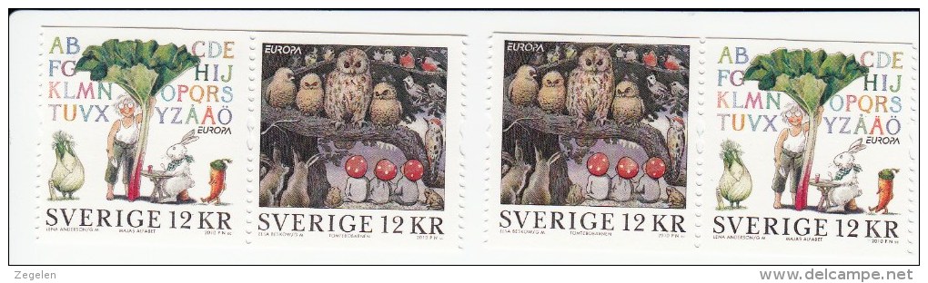 Zweden  Jaar 2733/2734+2734/2733 Europa***  Cat 9.20 Euro - Neufs