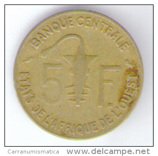 ETATS DE L´AFRIQUE DE L´OVEST 5 FRANCS 1968 - Altri – Africa