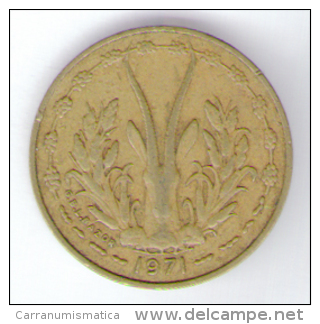 ETATS DE L´AFRIQUE DE L´OVEST 5 FRANCS 1971 - Altri – Africa