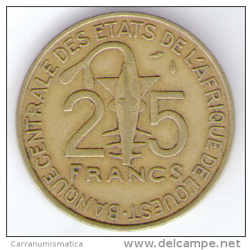 ETATS DE L´AFRIQUE DE L´OVEST 25 FRANCS 1976 - Autres – Afrique