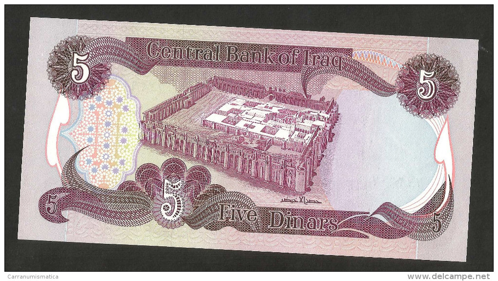 [NC] IRAQ -CENTRAL BANK Of IRAQ -  5 DINARS (1982) - Irak